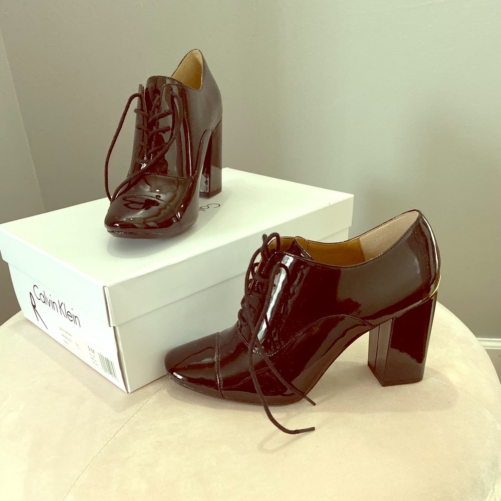 Calvin Klein Lace Up Booties